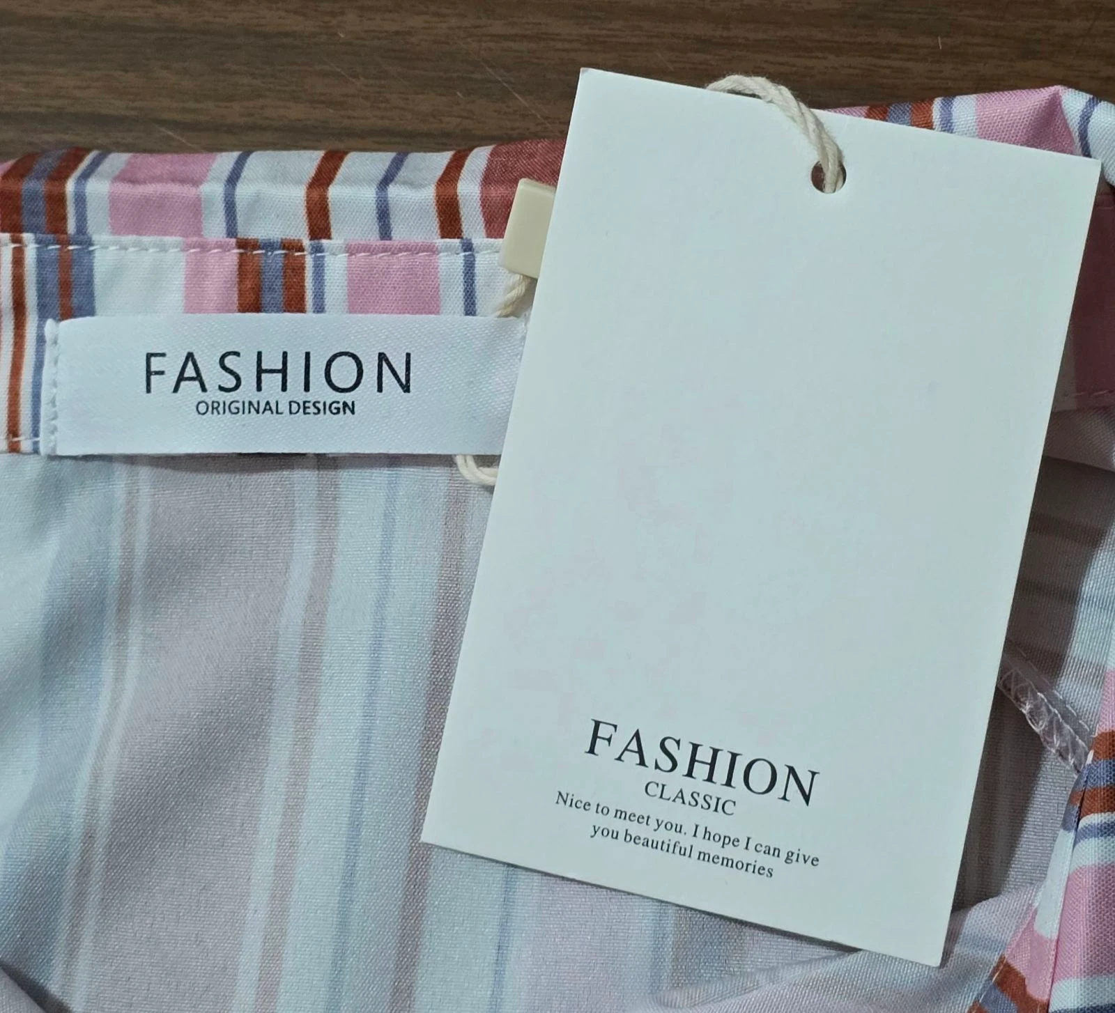 Camisa de rayas multicolor con elástico en puños  – photo 4